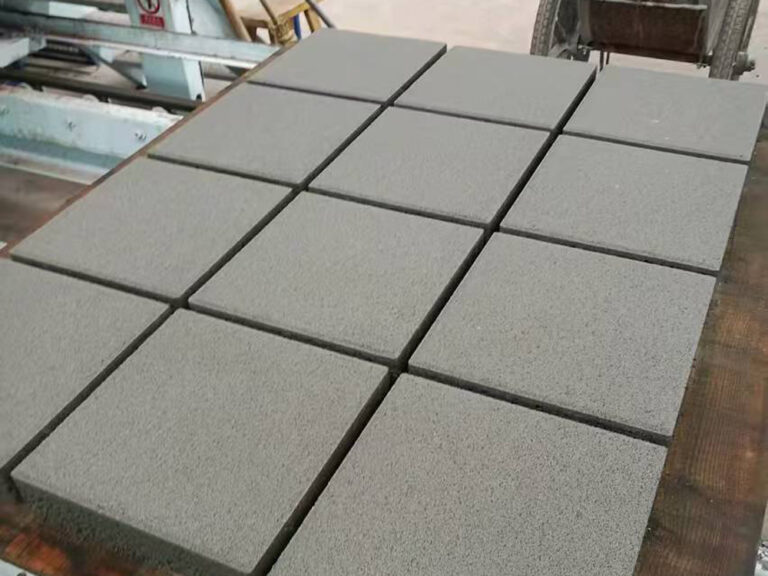 Paving bricks produced by block making machine and hydraulic pressing machine