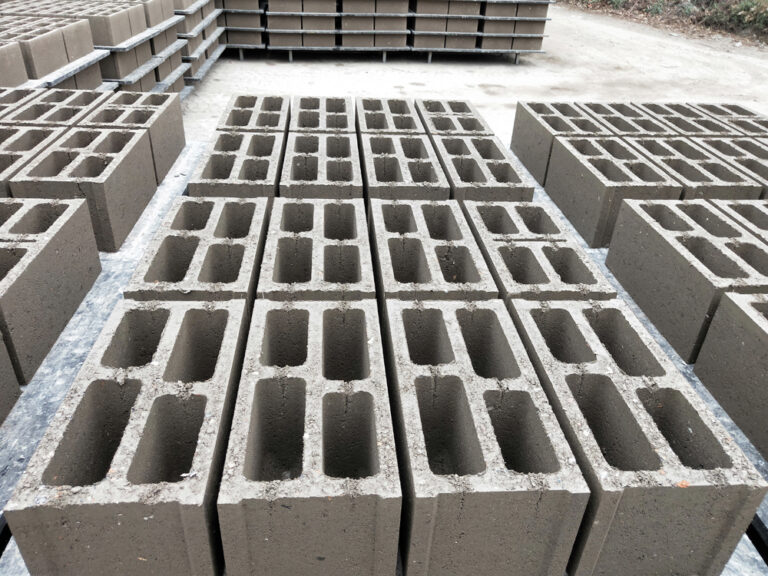 hollow block produced by block making machine and hydraulic brick making machine